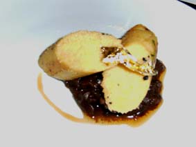 Maisgriesgnocchi mit Gold